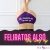 Feliratos alsó lila